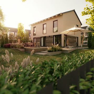 Bild-Titel: Flair 152 – flexibel planbares Traumhaus für jede Lebensphase Modernes Flair 152 Einfamilienhaus mit klassischer Architektur als Beispiel für individuell planbare Hausmodelle von Town & Country Haus